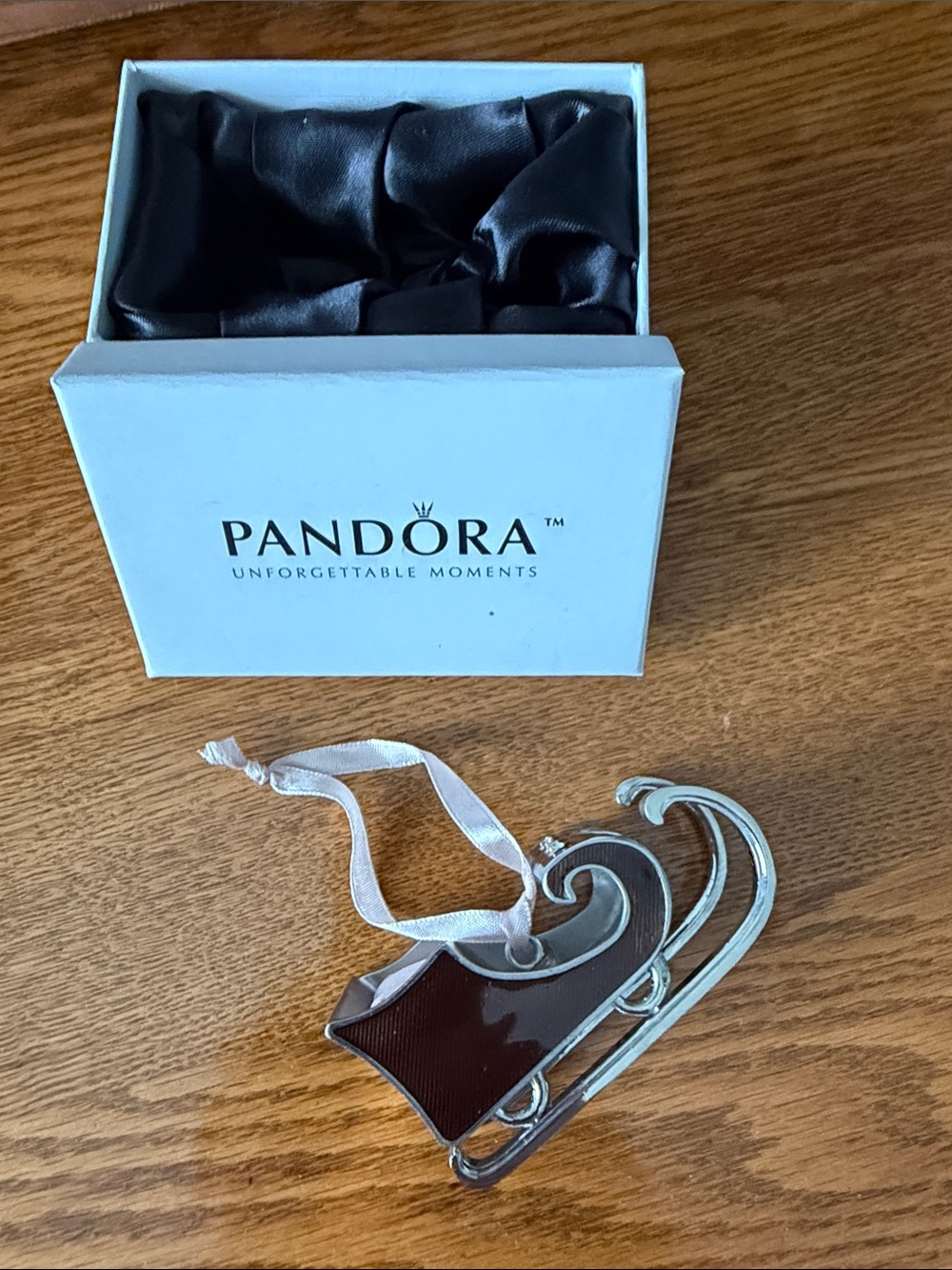 Pandora Holiday Sleigh Ornament New